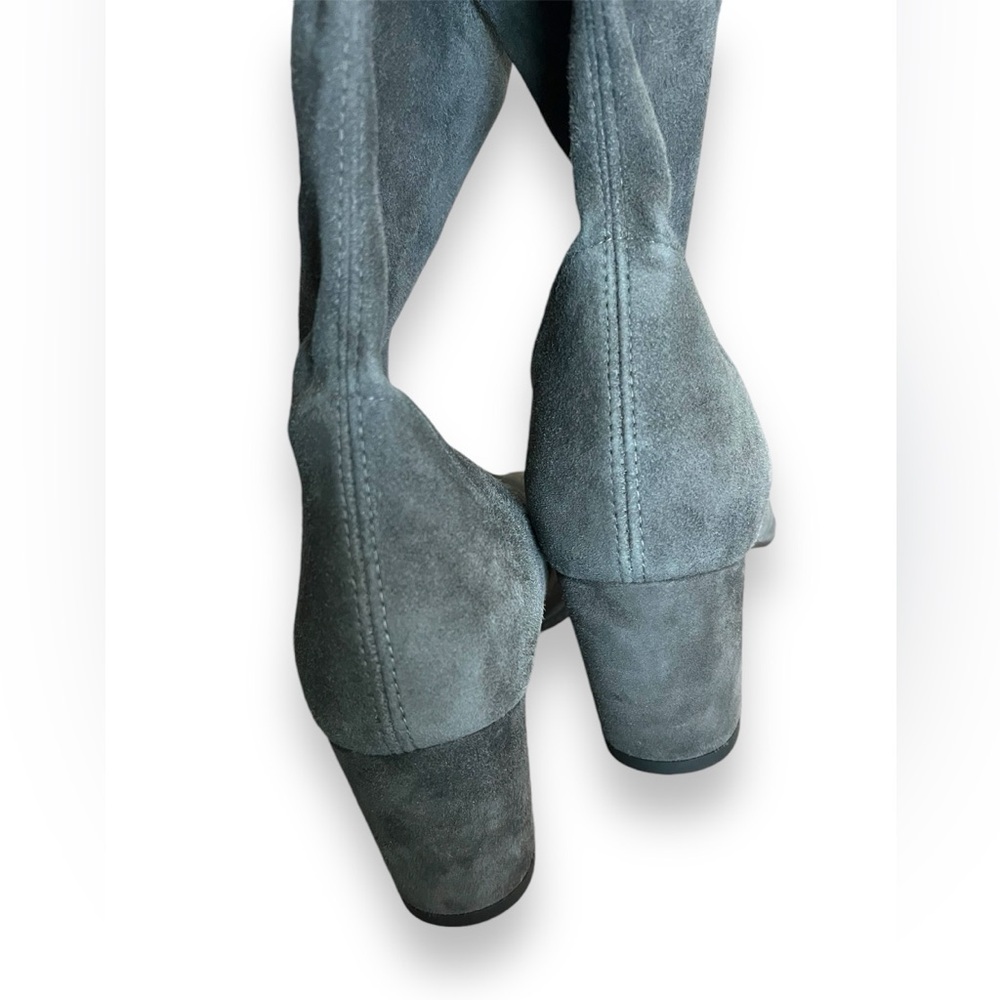 Stuart Weitzman Keenland Women's Knee High Boots Grey Suede - Picture 4 of 7